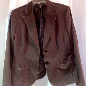 2 button, lined, chocolate blazer